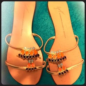 Boho Glam Giuseppe Jeweled Slip On Sandal :)